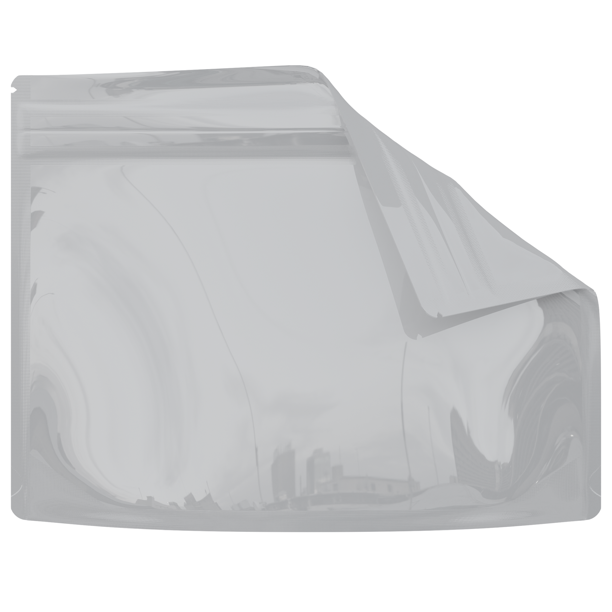 Large 12x9" CR Gusset Bags (800 qty) — Gloss White Opaque