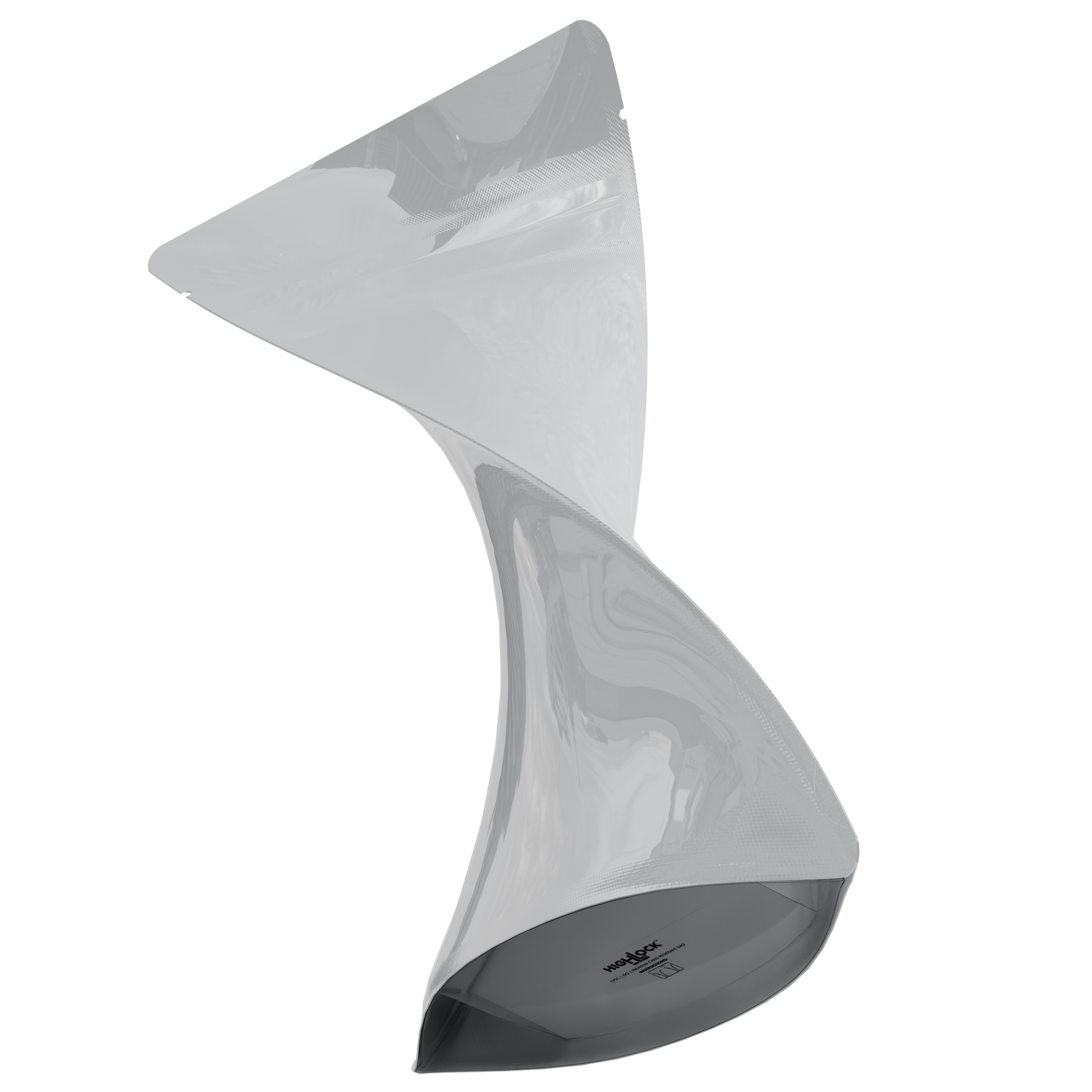 1 Oz (28g) CR Gusset Bags (1,000 qty) — Gloss White / Gloss White