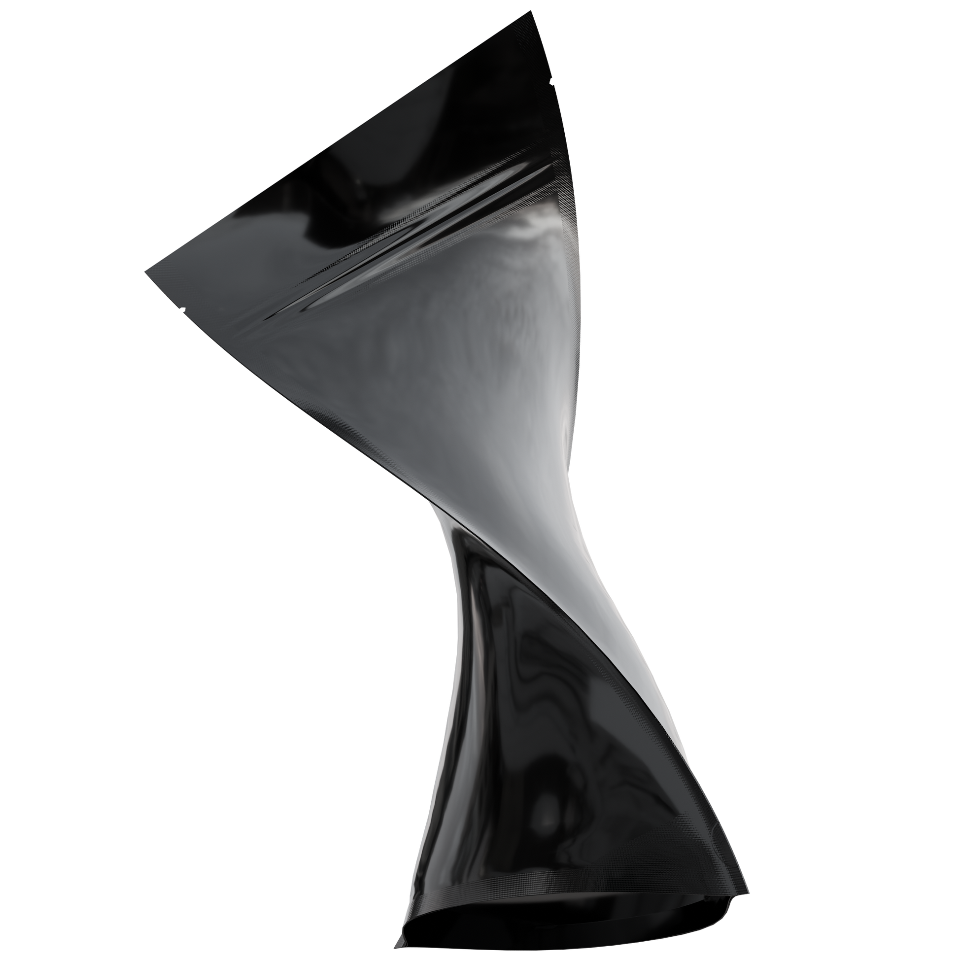 1/2 Ounce Mylar Bags (1000 qty) — Gloss Black & Gloss Black