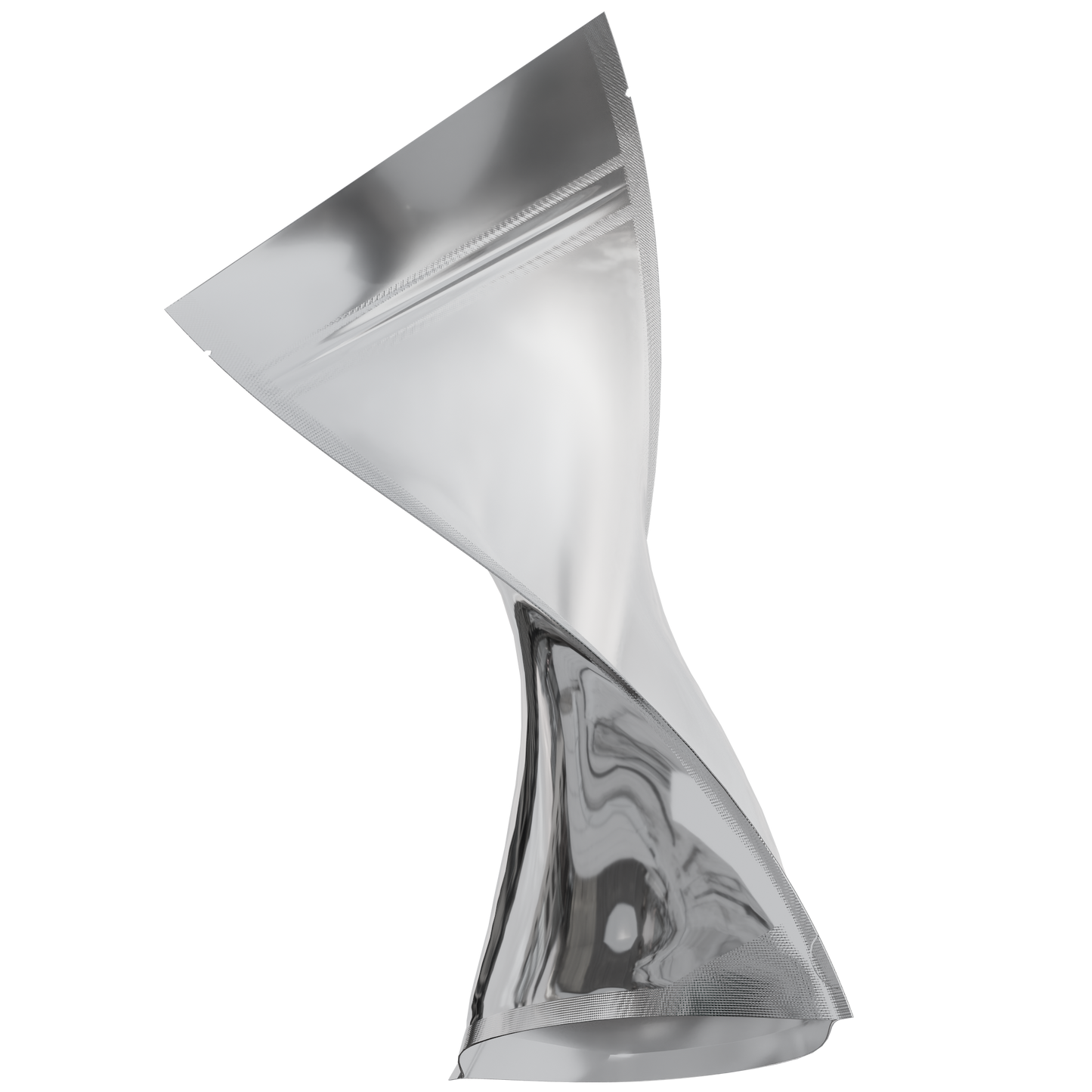 1/2 Ounce Mylar Bags (1000 qty) — Gloss Silver & Clear