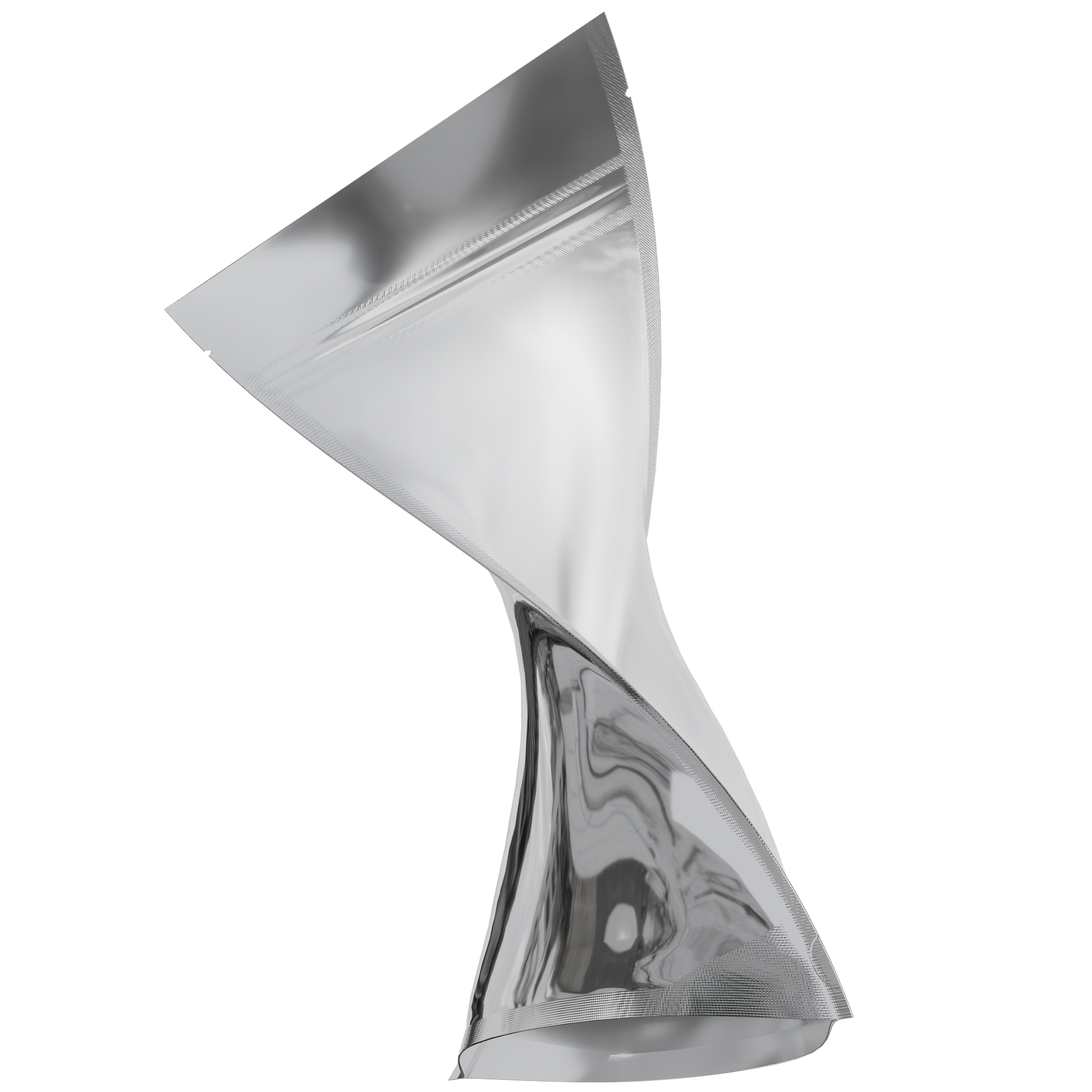 1/2 Ounce Mylar Bags (1000 qty) — Gloss Silver & Clear