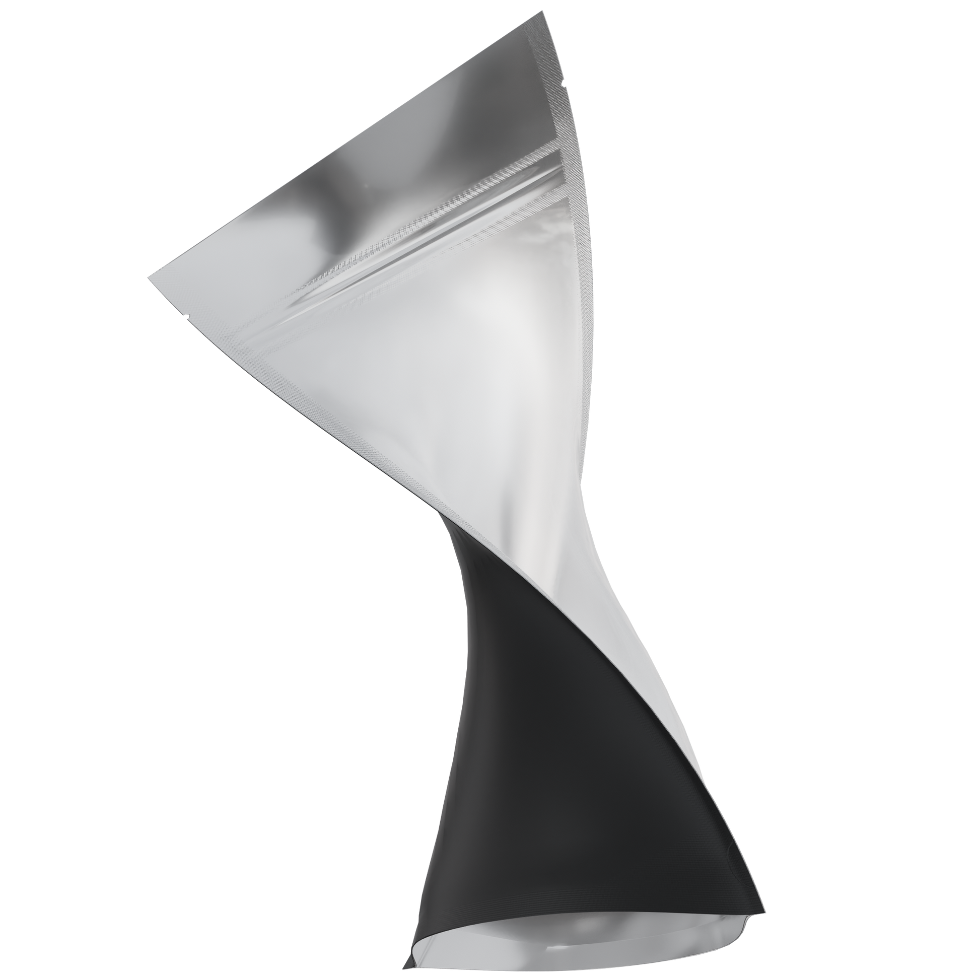 1/2 Ounce Mylar Bags (1000 qty) — Matte Black & Clear