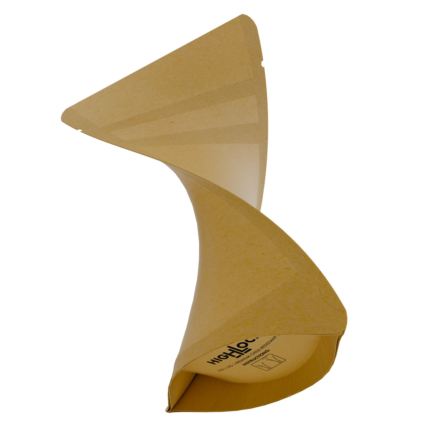 1/8 Oz (3.5g) CR Gusset Bags (1,000 qty) — Kraft / Kraft