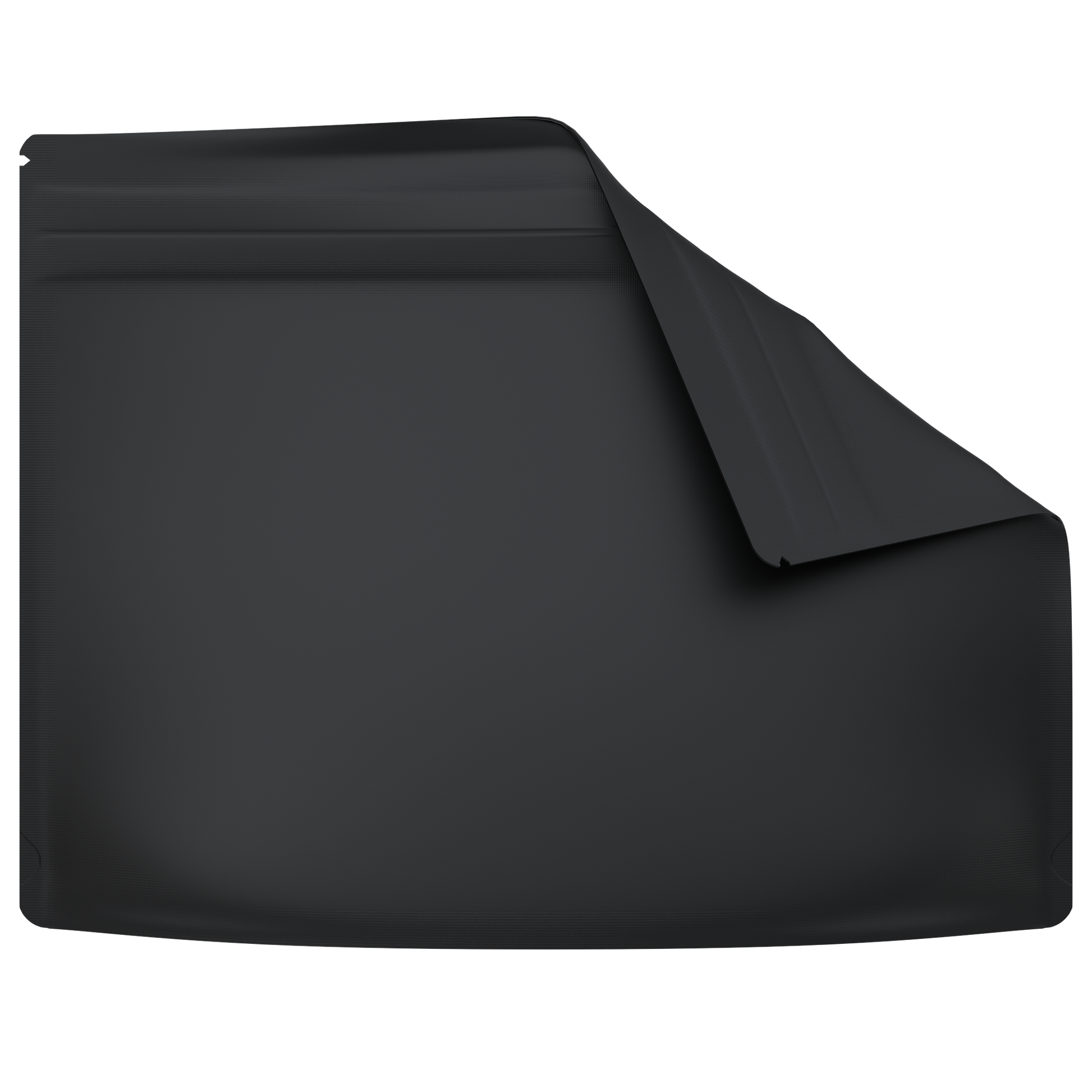 Large 12x9" CR Gusset Bags (800 qty) — Matte Black Opaque