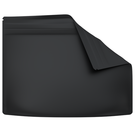 Large 12x9" CR Gusset Bags (800 qty) — Matte Black Opaque