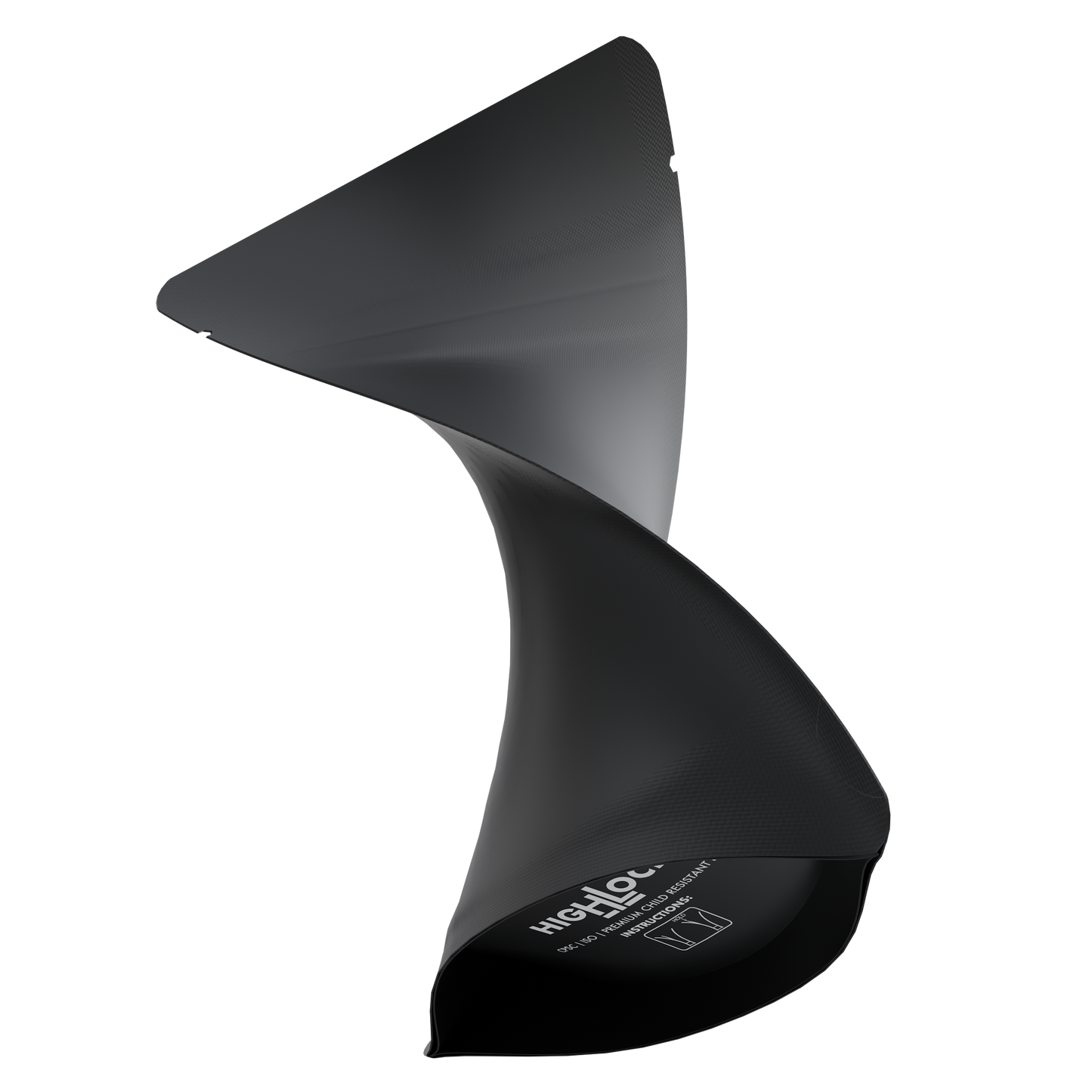 1/8 Oz (3.5g) CR Gusset Bags (1,000 qty) — Matte Black