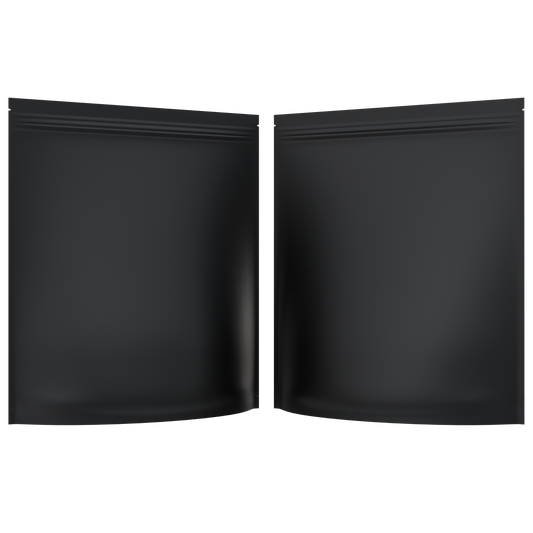 Mylar Bags 1 LB Grower Mylar Bags (10 qty) — Matte Black / Matte Black