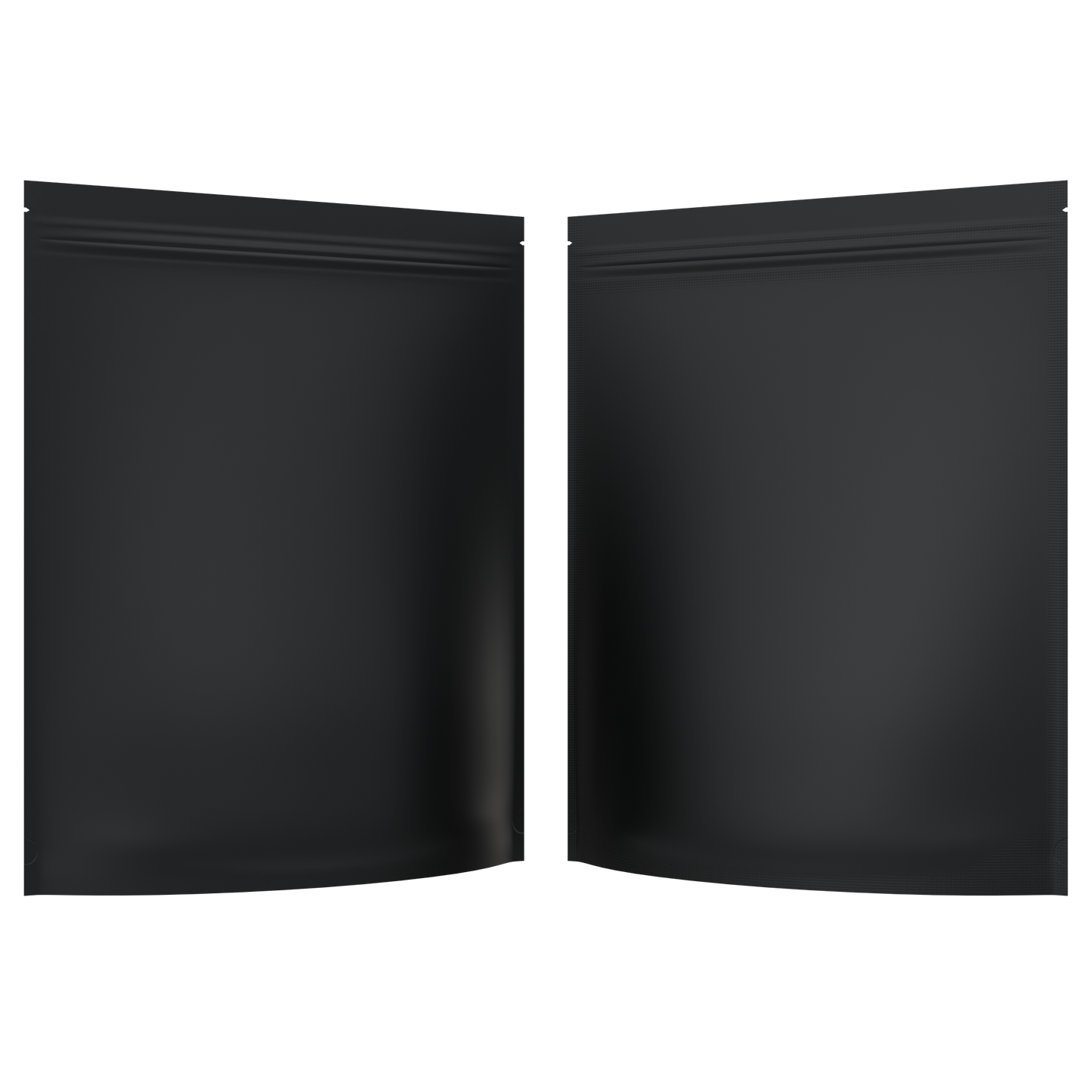 Mylar Bags 1/2 LB Grower Mylar Bags (10 qty) — Matte Black / Matte Black