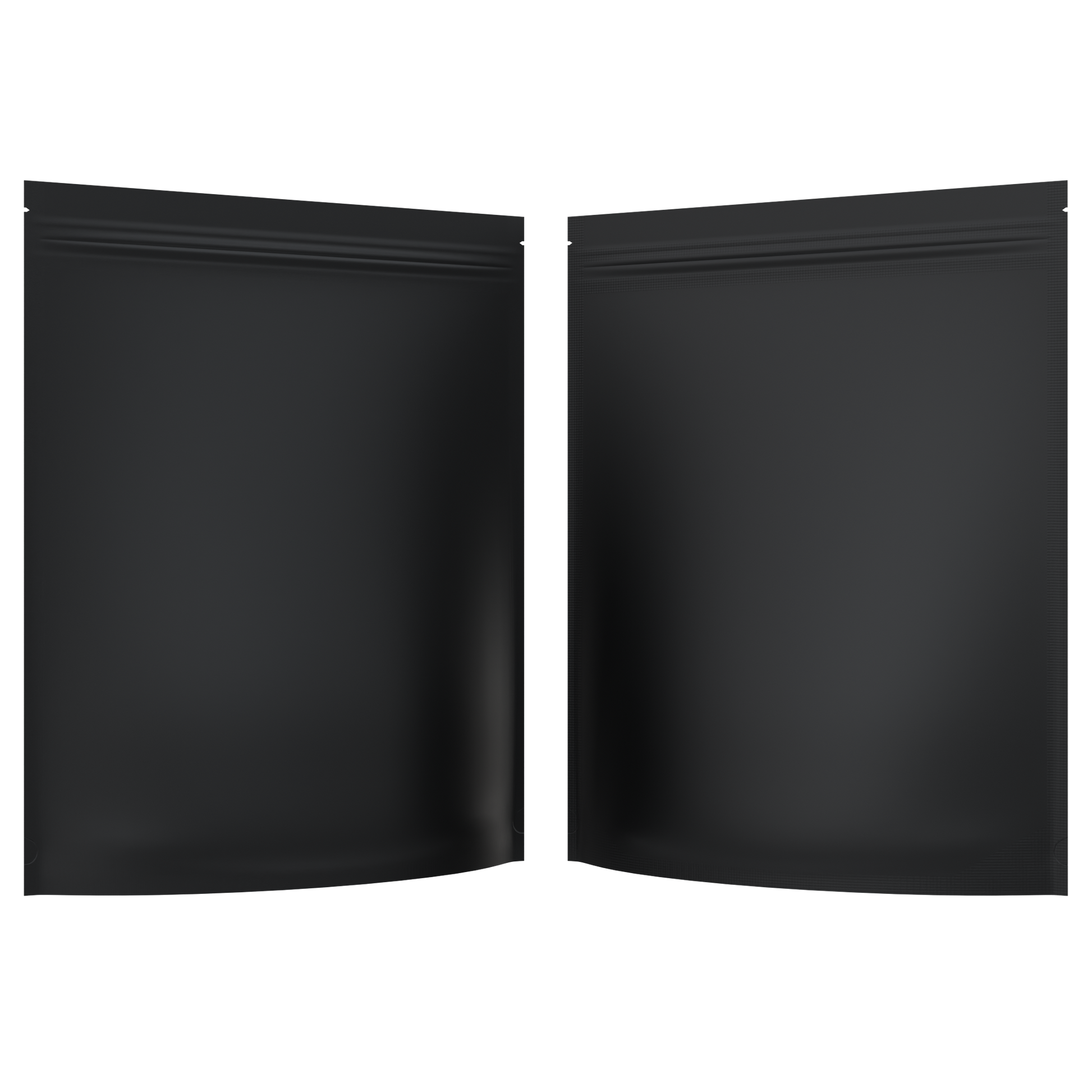 Mylar Bags 1/2 LB Grower Mylar Bags (10 qty) — Matte Black / Matte Black