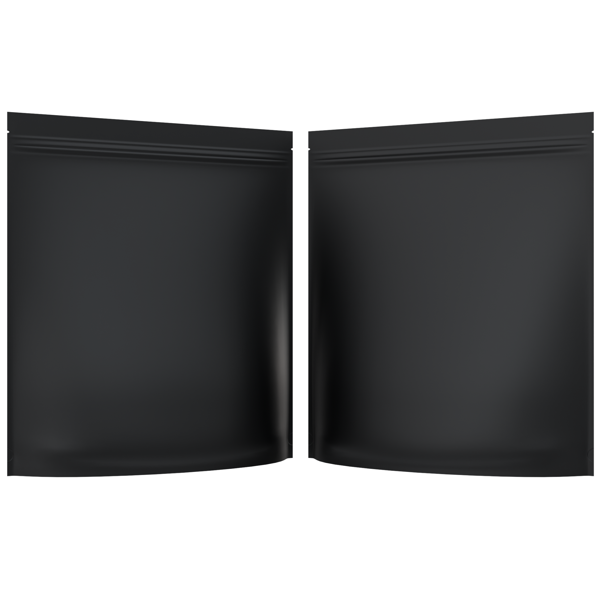 Mylar Bags 2 LB Grower Mylar Bags (10 qty) — Matte Black / Matte Black