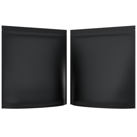 Mylar Bags 2 LB Grower Mylar Bags (10 qty) — Matte Black / Matte Black