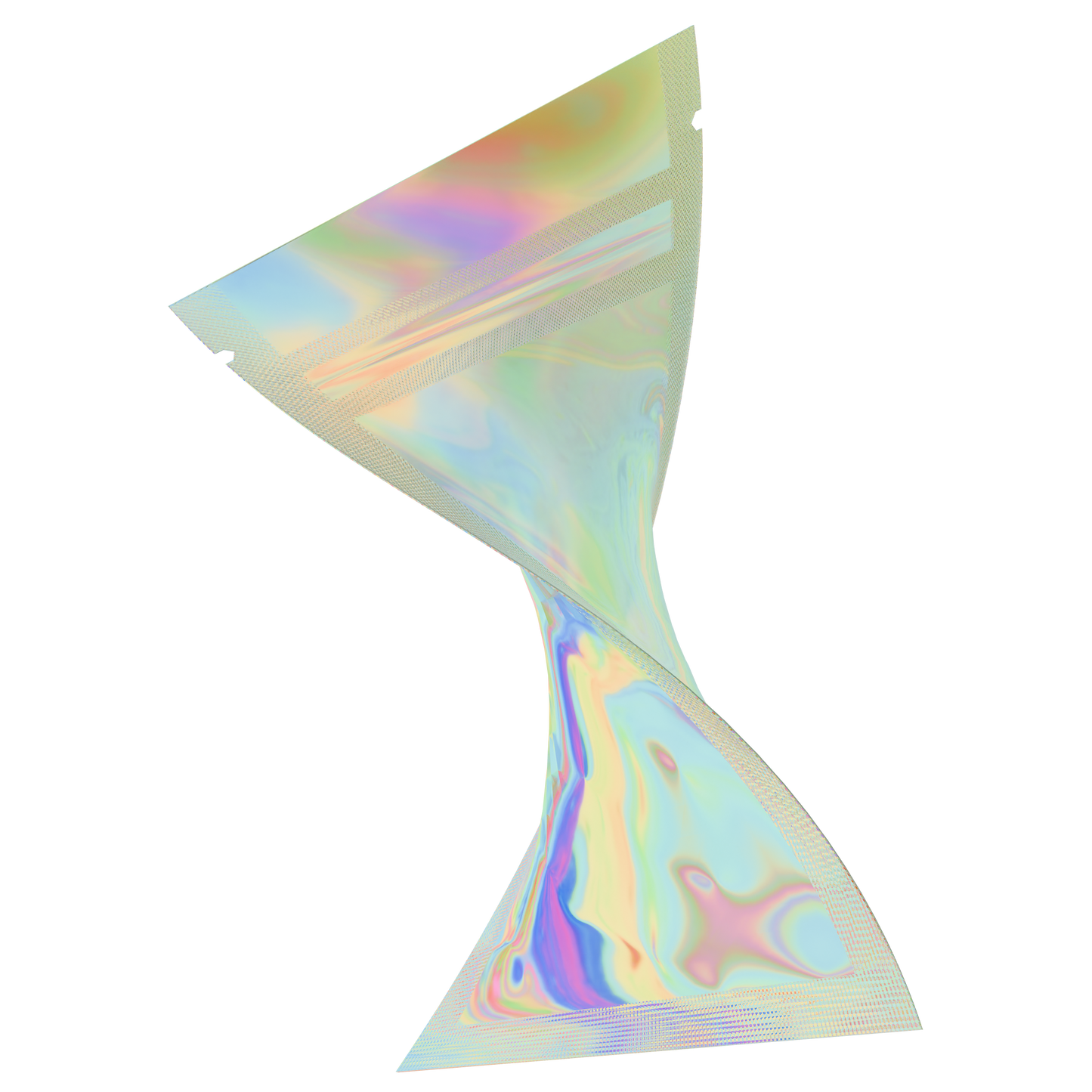 1 Gram Mylar Bags (1000 qty) — Gloss Holographic & Clear