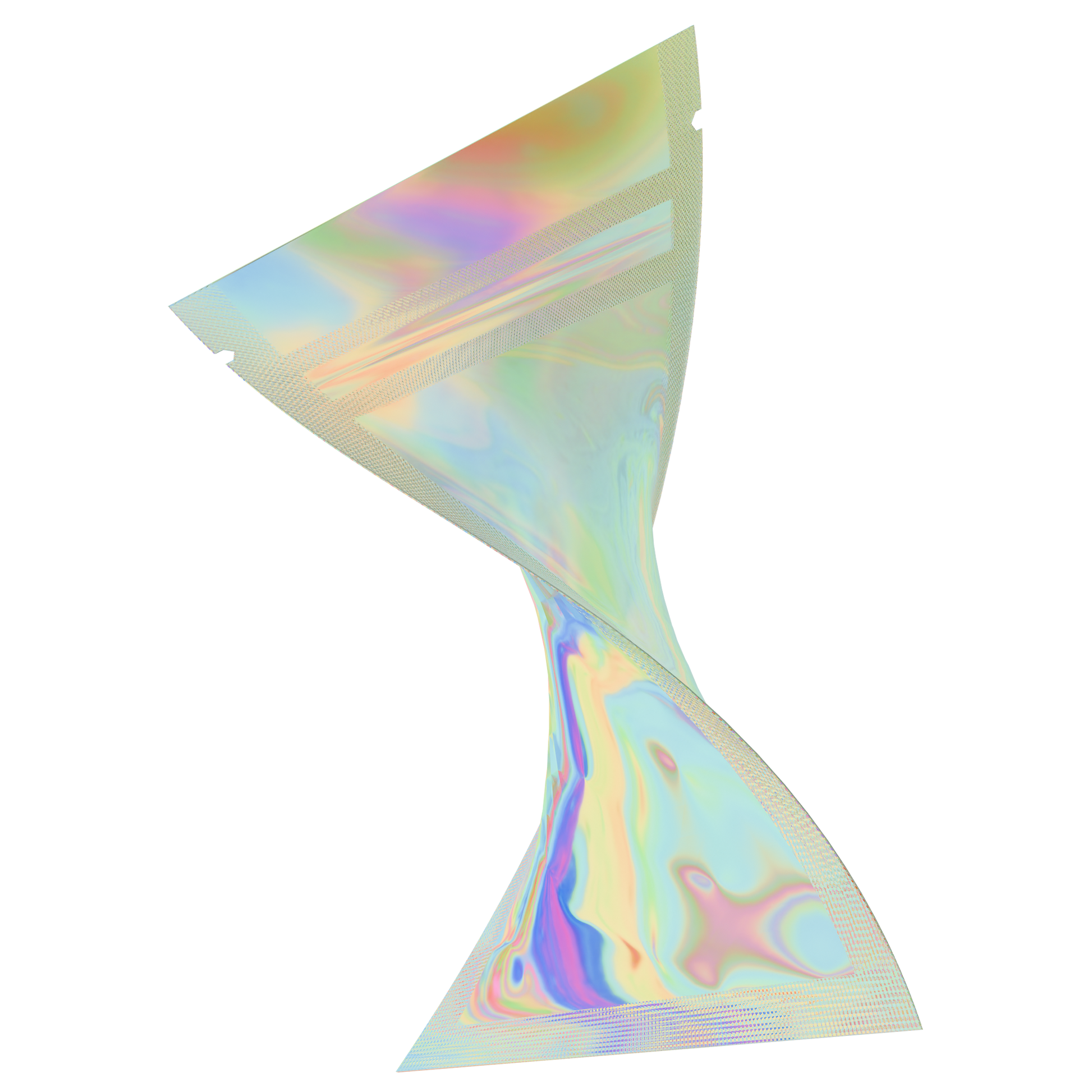 1 Gram Mylar Bags (1000 qty) — Gloss Holographic & Clear