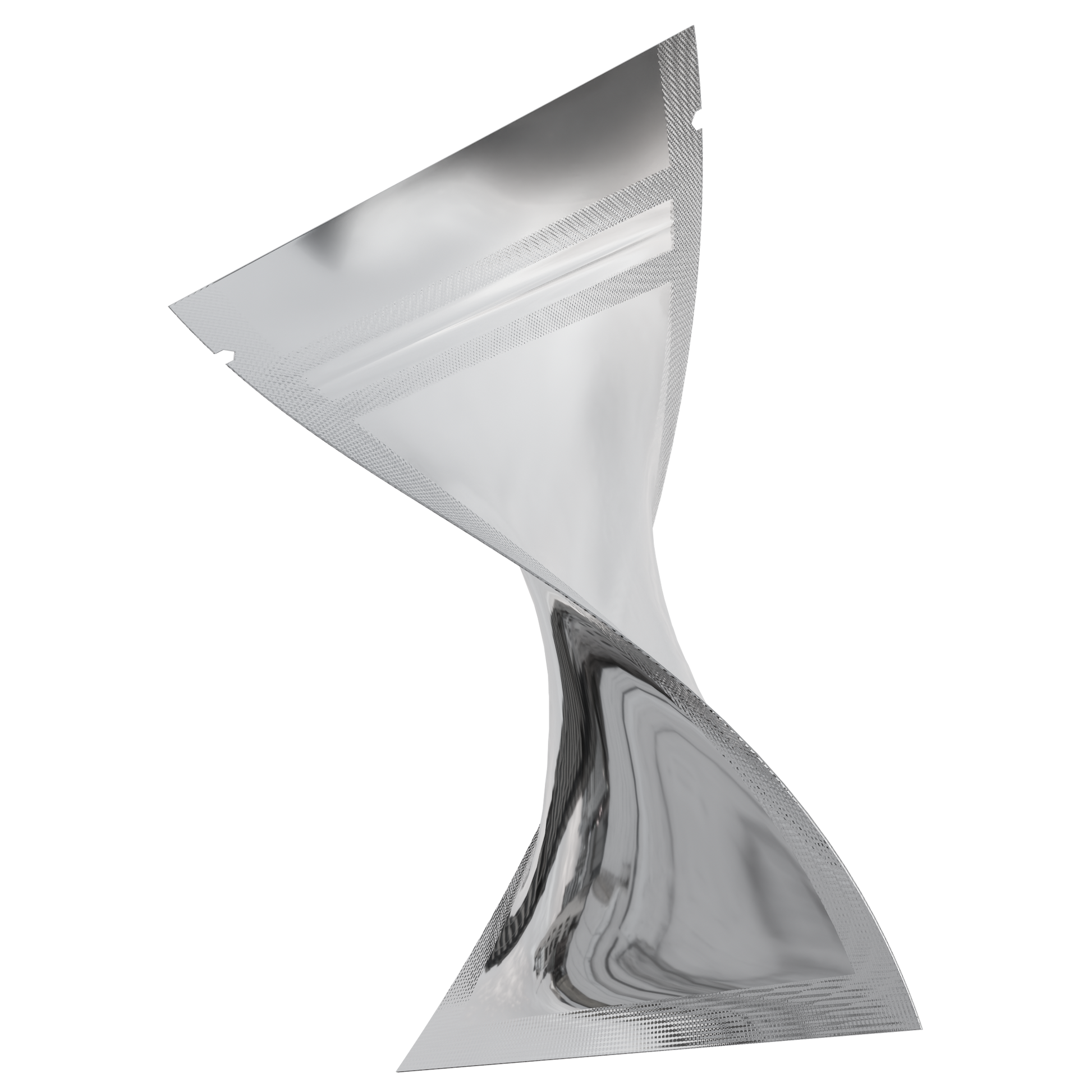 1 Gram Mylar Bags (1000 qty) — Gloss Silver & Clear