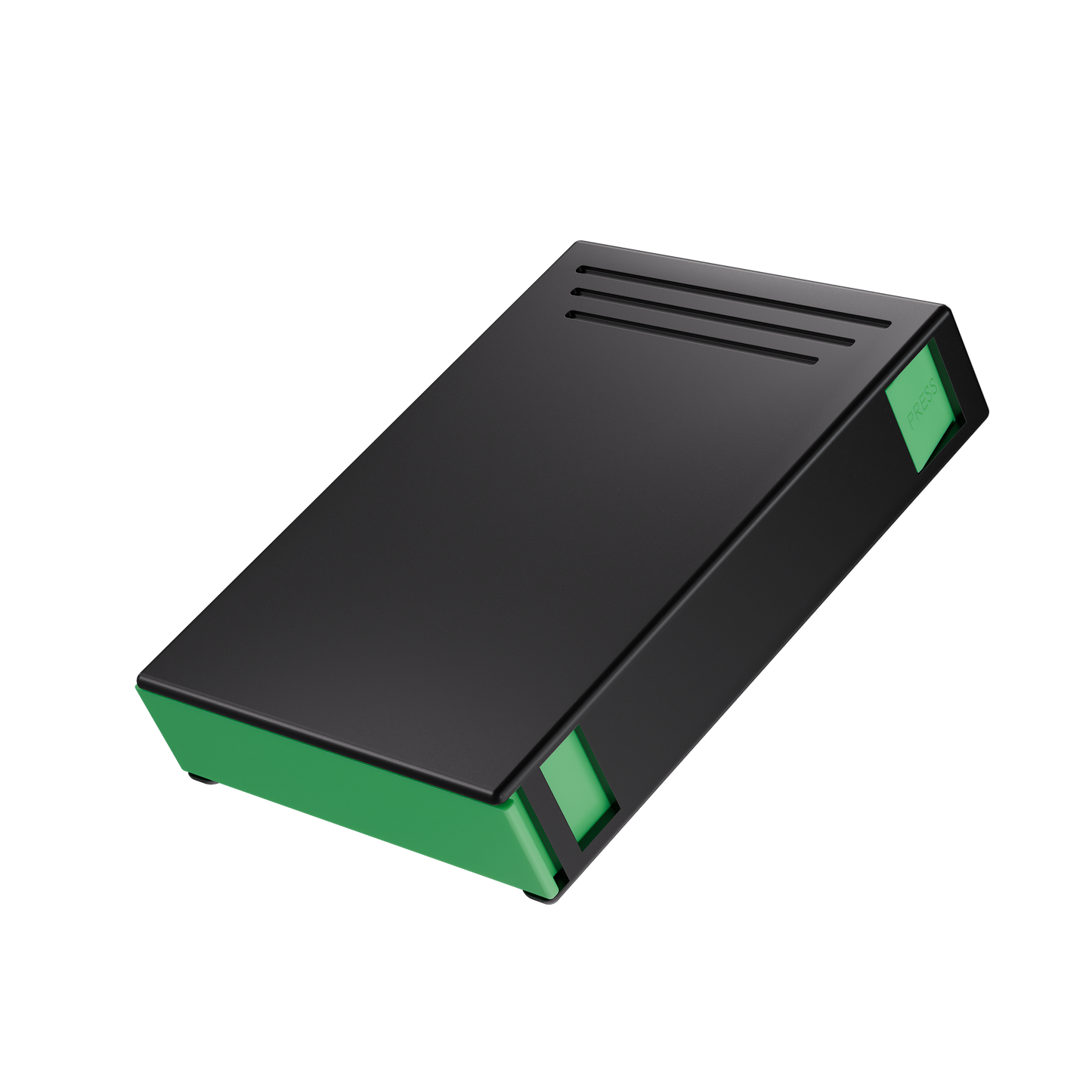 Press N Pull CR Box — 81mm (224 qty) — Black & Green