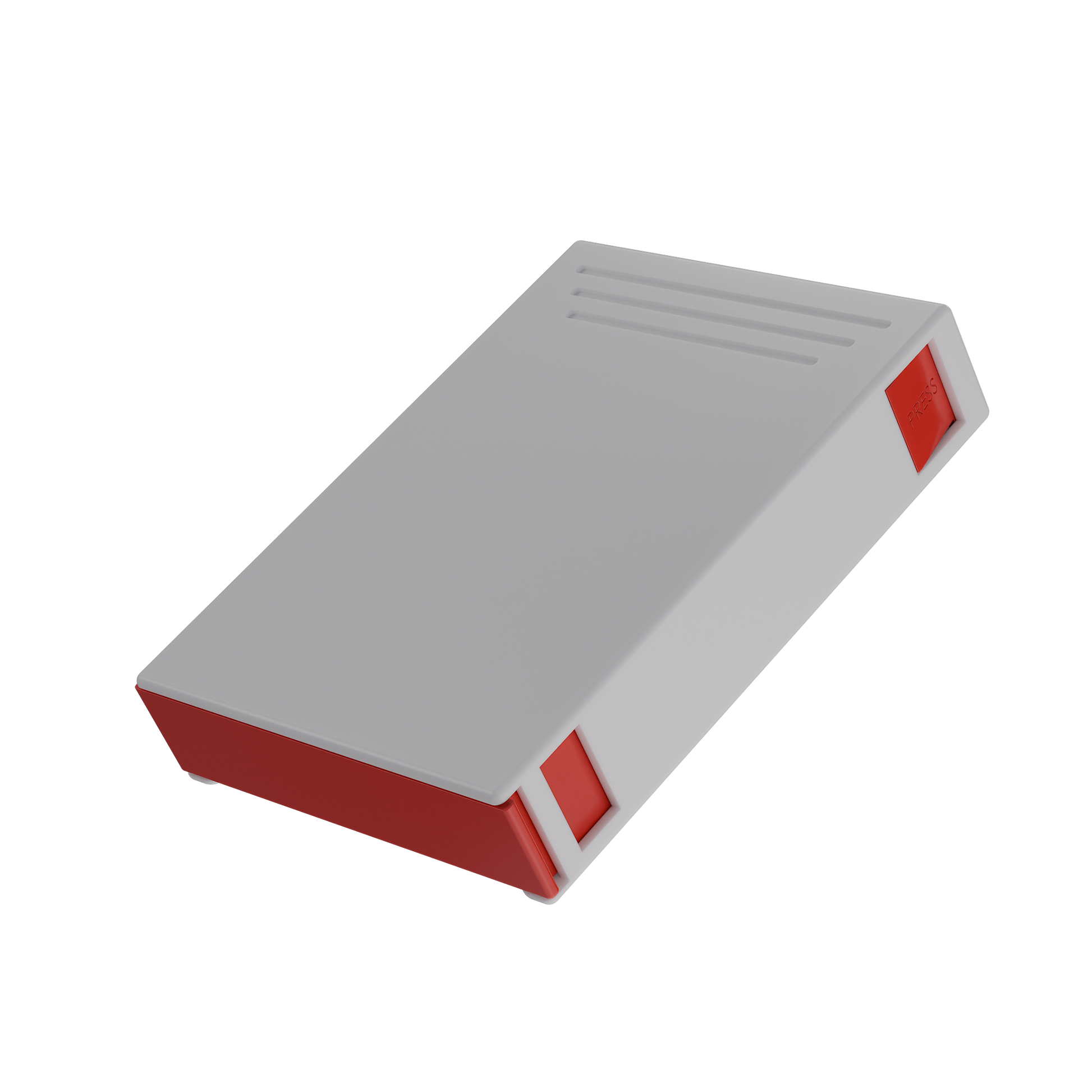 Press N Pull CR Slider Box — 81mm (224 qty) — White & Red