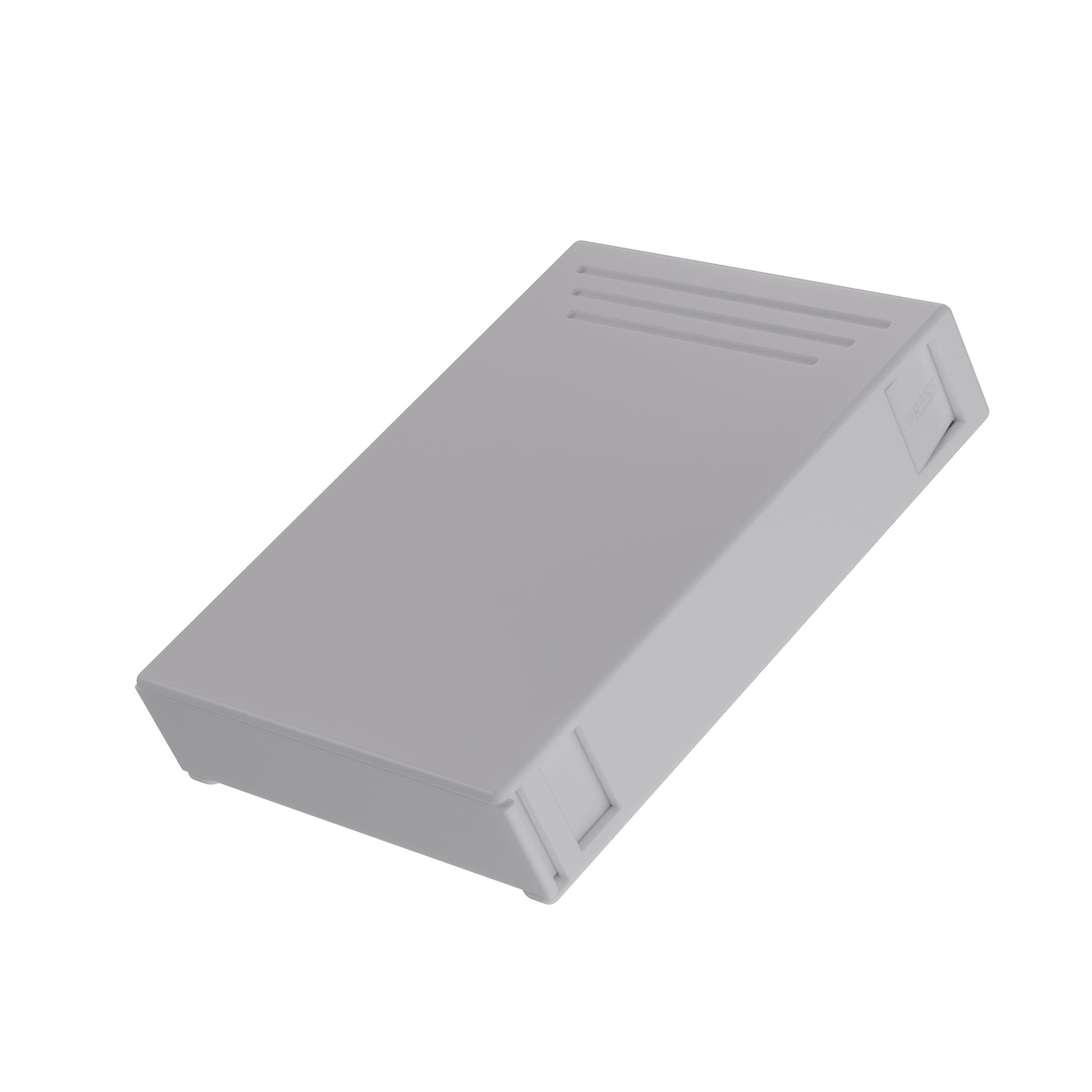 Press N Pull CR Slider Box — 81mm (224 qty) — White & White