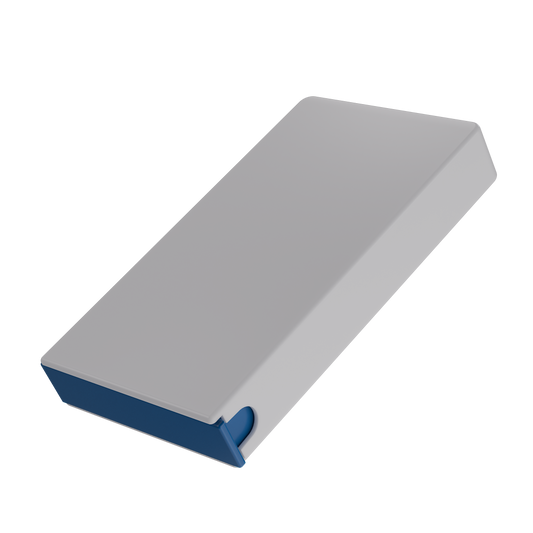 Press N Pull CR Box — 98mm (360 qty) — White & Blue