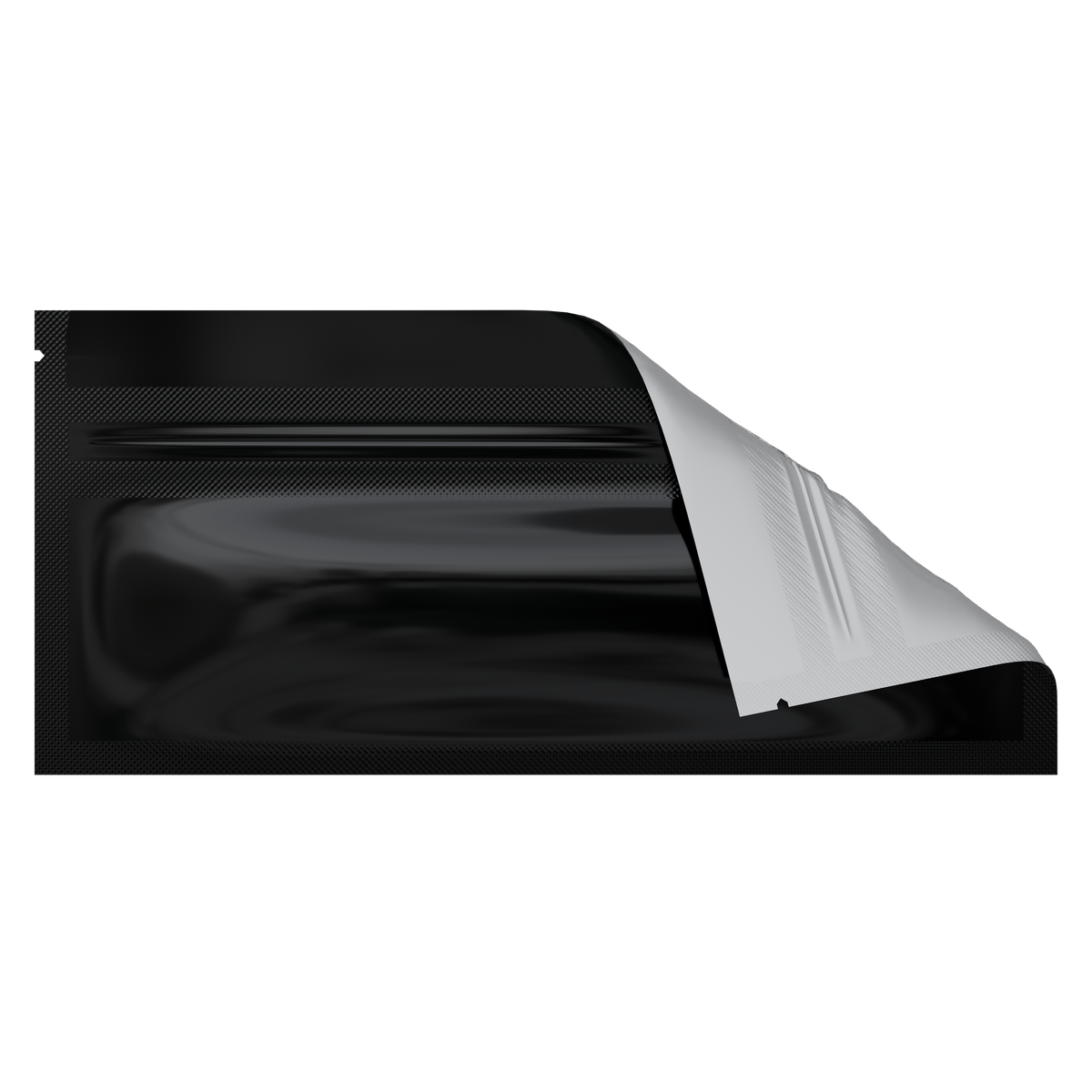 Slim Mylar Bags (1000 qty) — Gloss Black & Clear