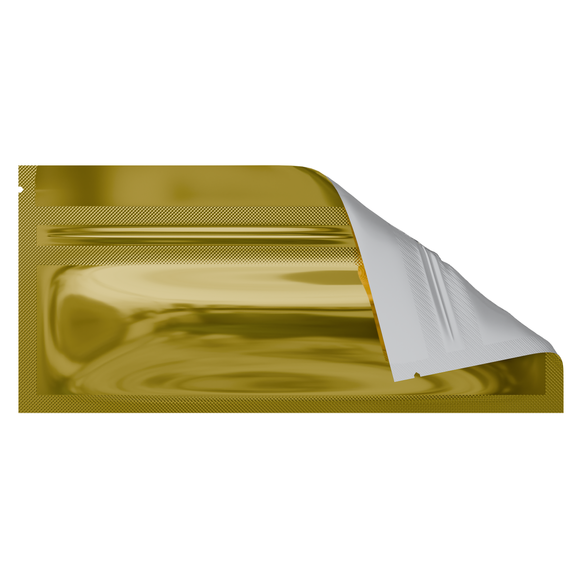 Slim Mylar Bags (1000 qty) — Gloss Gold & Clear