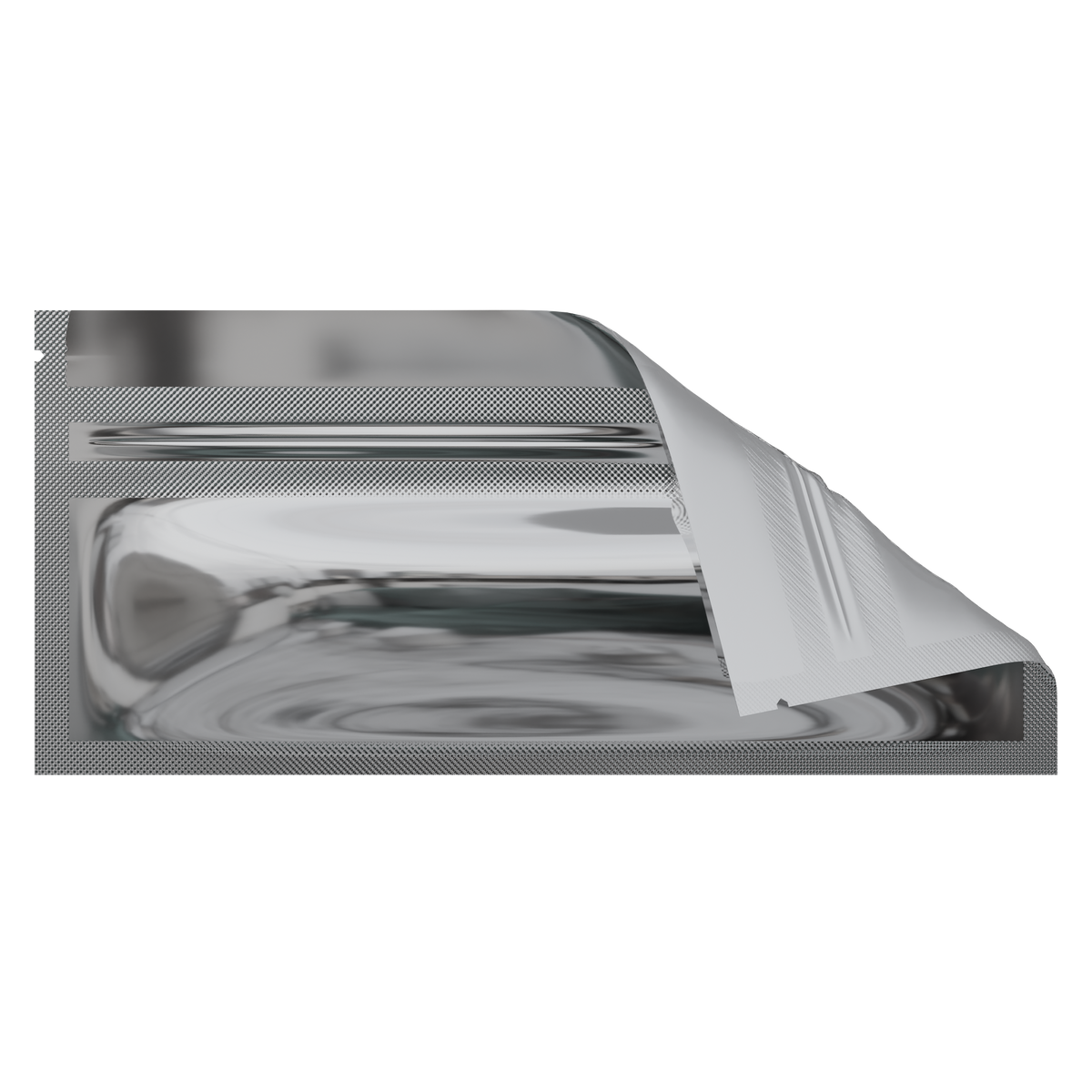 Slim Mylar Bags (1000 qty) — Gloss Silver & Clear