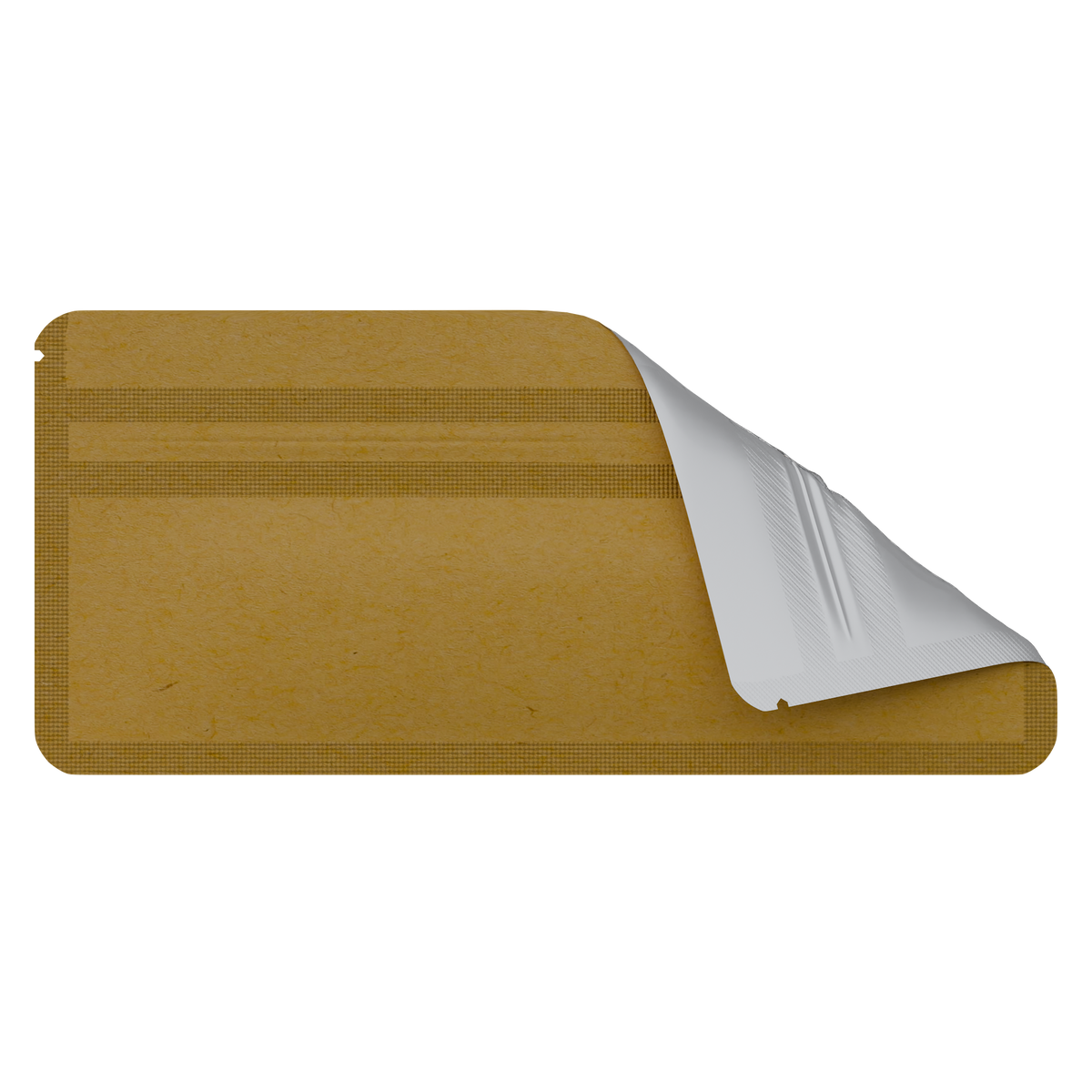 Slim Mylar Bags (1000 qty) — Kraft & Clear