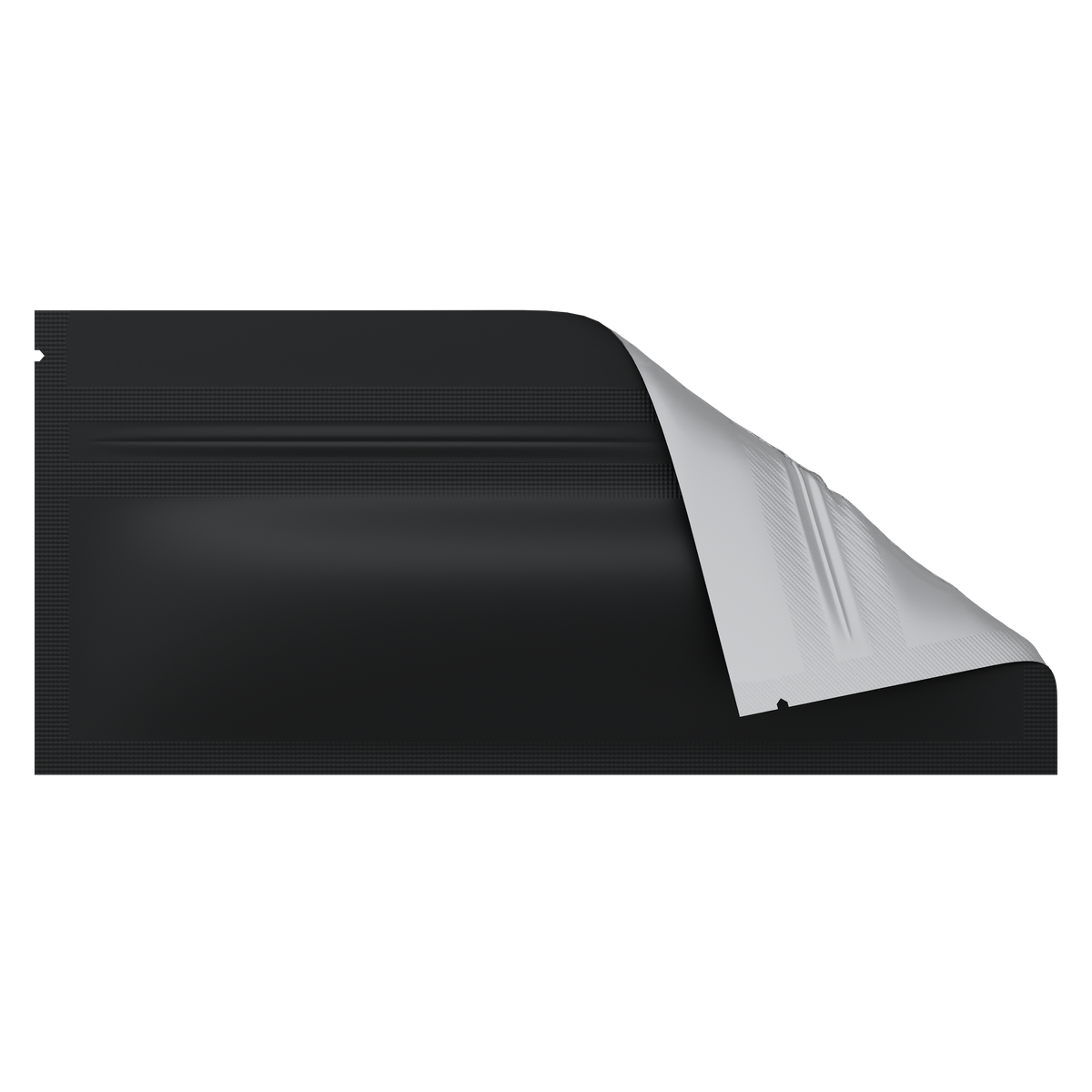 Slim Mylar Bags (1000 qty) — Matte Black & Clear