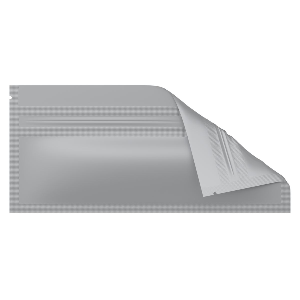 Slim Mylar Bags (1000 qty) — Matte White & Clear