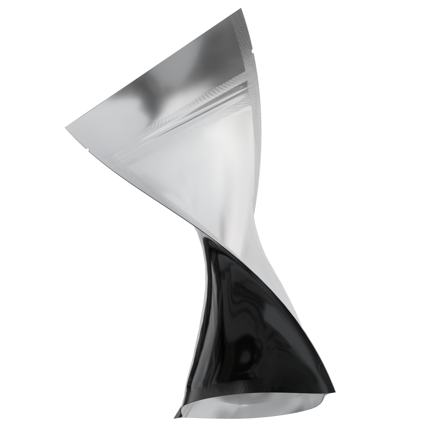 1/4 Ounce Mylar Bags (1000 qty) — Gloss Black & Clear