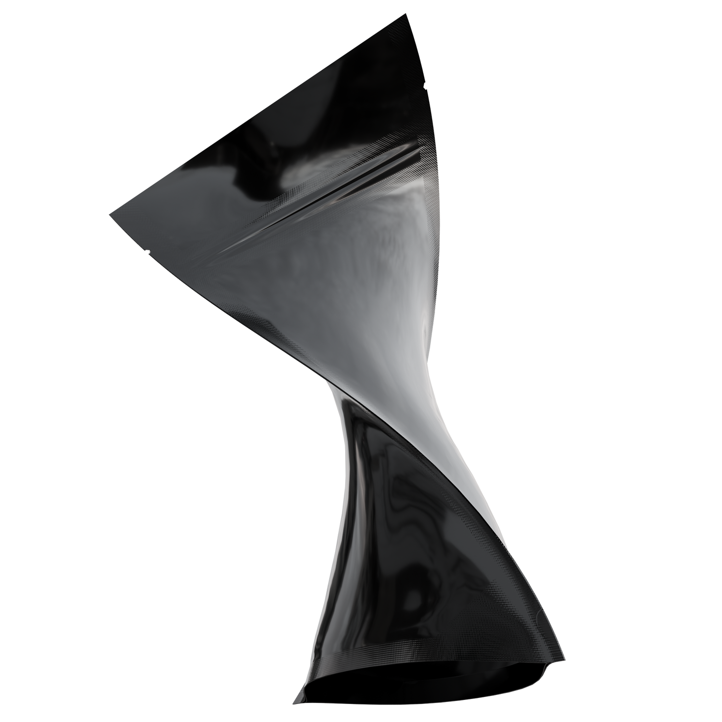1/4 Ounce Mylar Bags (1000 qty) — Gloss Black & Gloss Black