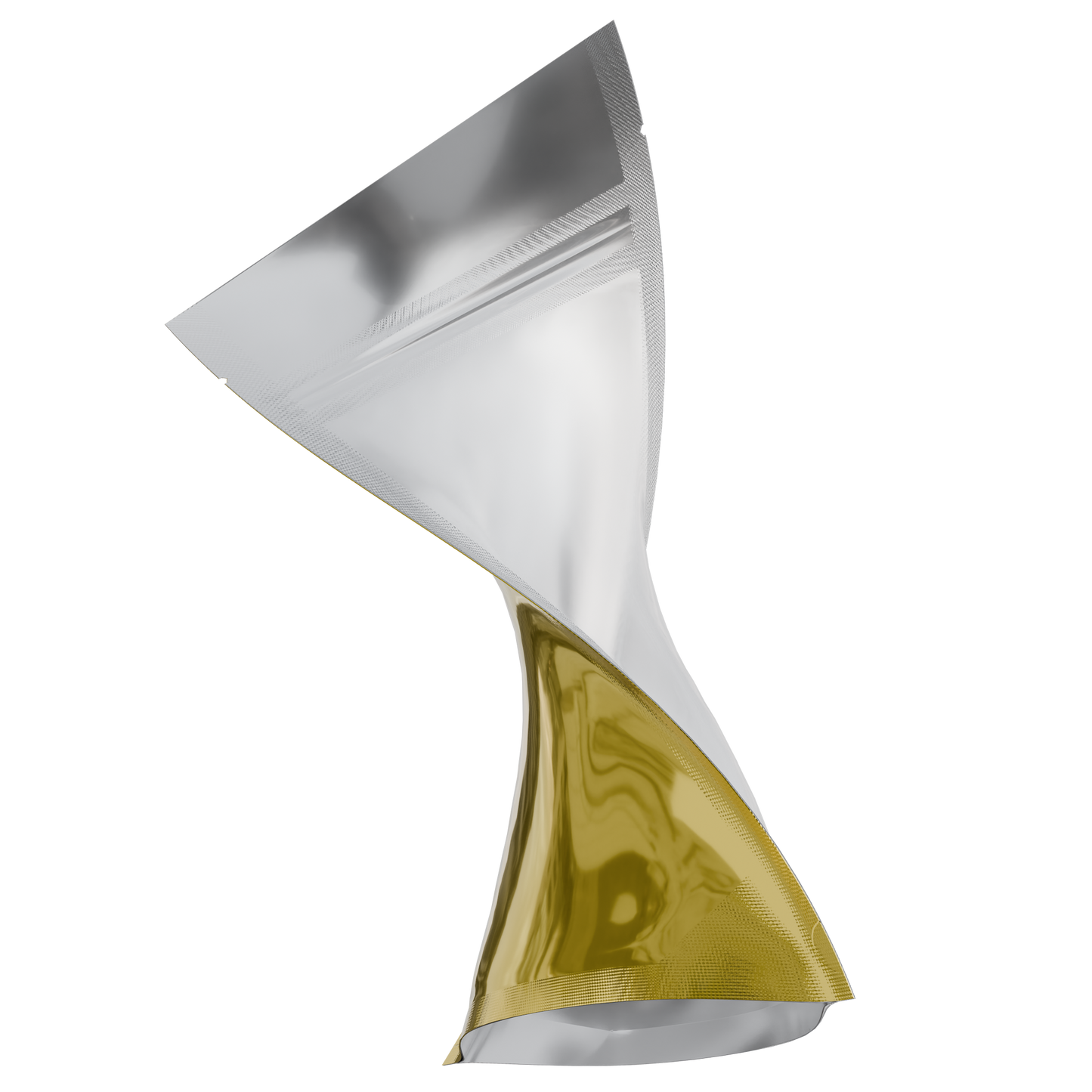 1/4 Ounce Mylar Bags (1000 qty) — Gloss Gold & Clear