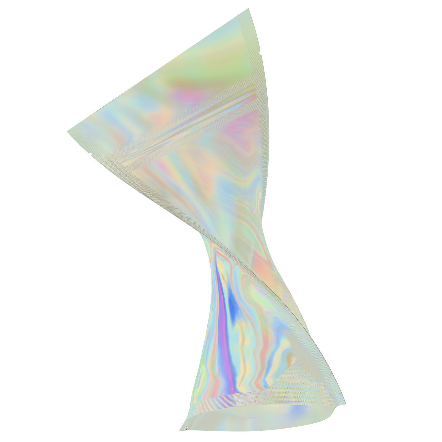 1/4 Ounce Mylar Bags (1000 qty) — Gloss Holographic & Clear