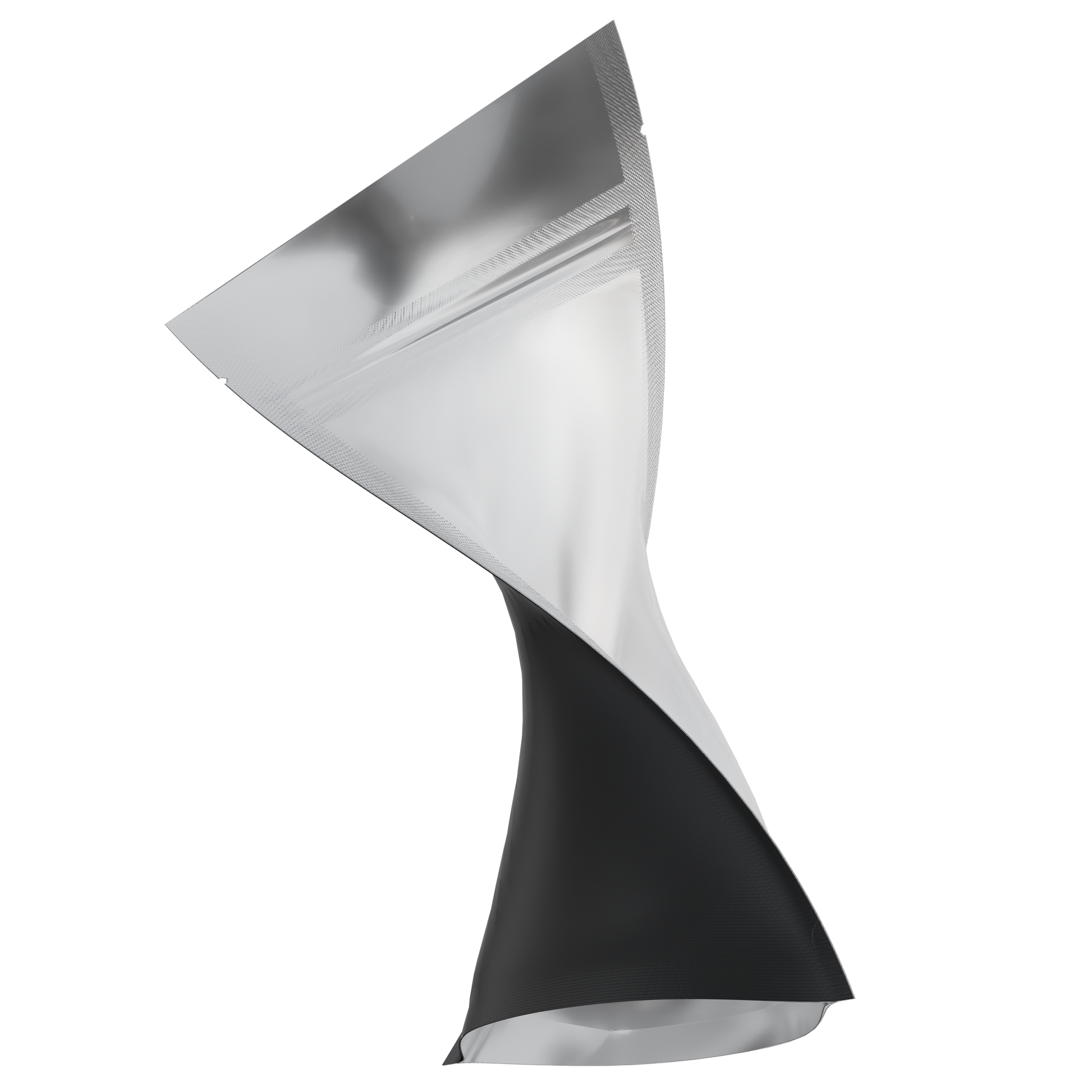 1/4 Ounce Mylar Bags (1000 qty) — Matte Black & Clear