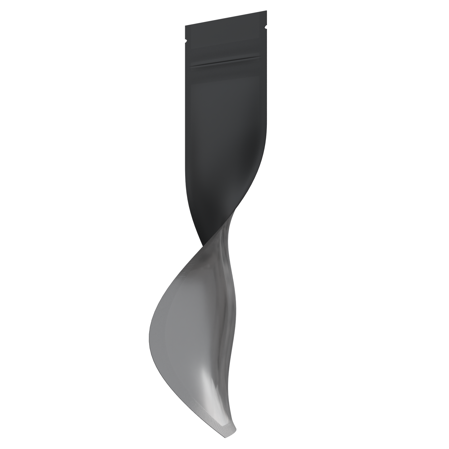Syringe Mylar Bags (1000 qty) — Matte Black & Clear