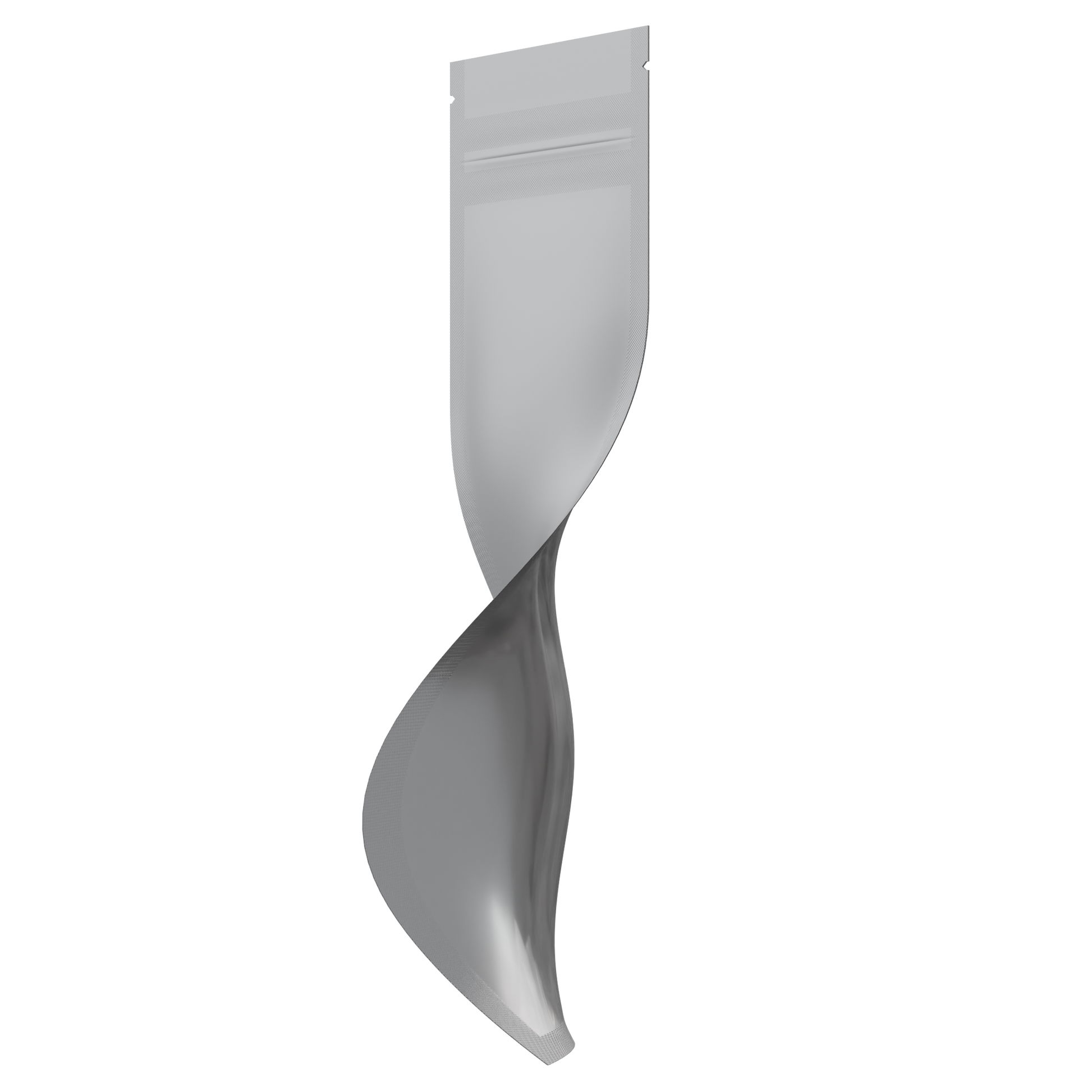 Syringe Mylar Bags (1000 qty) — Matte White & Clear